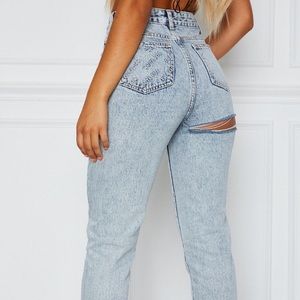 white fox washed jeans BRAND NEW